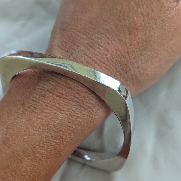 Bangle bracelet Sterling silver Taxco Mexico 925 - Picture 2 of 5